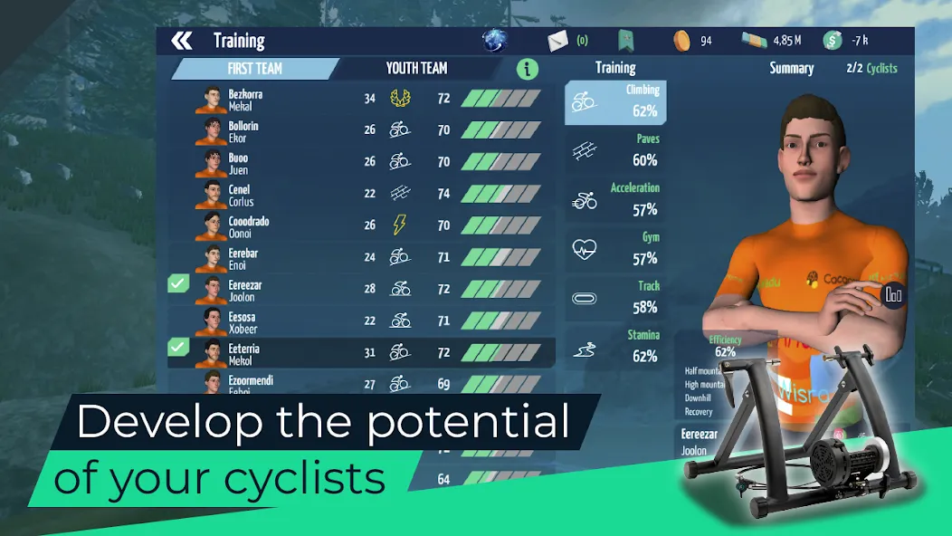 Live Cycling Manager 2023 (Лайв Сайклинг Менеджер 2023)  [МОД Меню] Screenshot 4