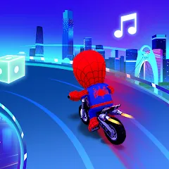 Скачать взломанную Beat Racing:Car&Music game (Бит Кар Гонки игра музыки )  [МОД Unlocked] - полная версия apk на Андроид