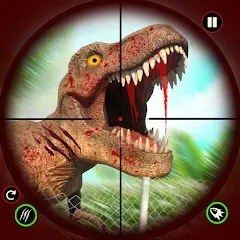 Скачать взлом Dino Hunting Sniper Shooter 3D  [МОД Mega Pack] - последняя версия apk на Андроид