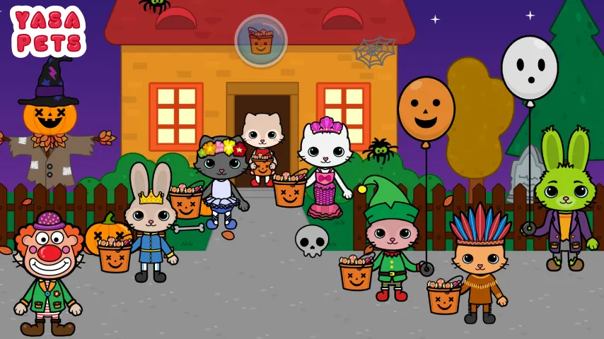 Yasa Pets Halloween (Яса Петс Хэллоуин)  [МОД Mega Pack] Screenshot 1