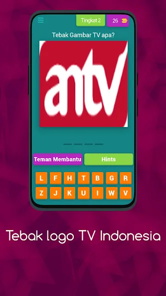 Logo TV Indonesia  Asah Otakmu (Тебак Гамбар Лого ТВ)  [МОД Все открыто] Screenshot 3