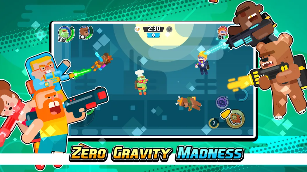 Gravity Brawl: Hero Shooter  [МОД Бесконечные монеты] Screenshot 1