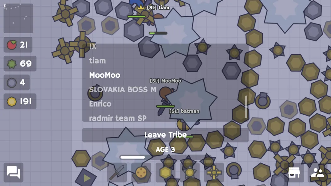 MooMoo.io (Official)  [МОД Бесконечные монеты] Screenshot 5