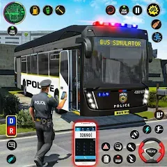 Скачать взлом City Bus Simulator Bus Game 3D (Полицейский автобус симулятор)  [МОД Все открыто] - полная версия apk на Андроид