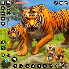 Скачать взломанную Tiger Simulator Lion games 3D (Тигровый Симулятор Игр Льва 3D)  [МОД Бесконечные монеты] - стабильная версия apk на Андроид