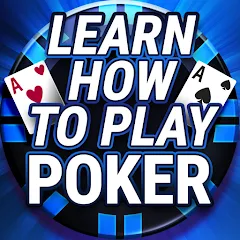 Скачать взломанную Learn How To Play Texas Poker  [МОД Много монет] - полная версия apk на Андроид