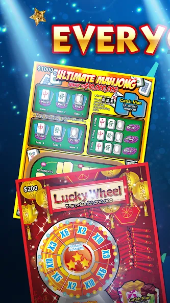 Lottery Scratch Off - Mahjong  [МОД Menu] Screenshot 1