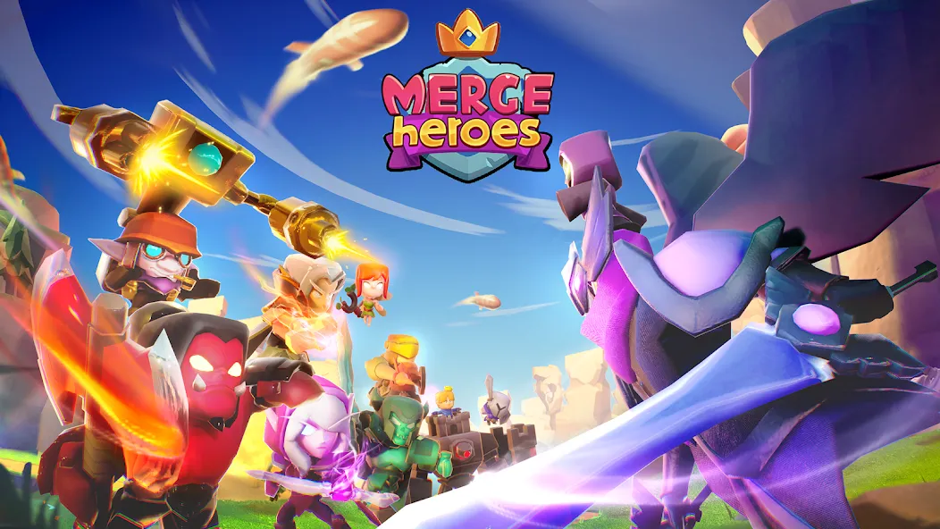 Merge Heroes: Tower Defense (Мердж Хероес)  [МОД Много монет] Screenshot 1