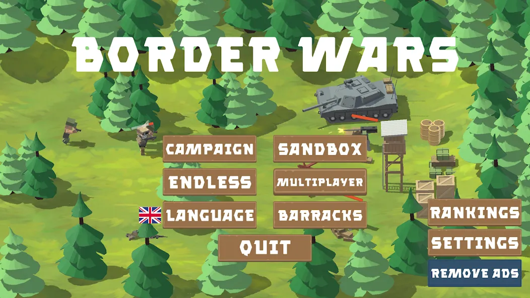 Border Wars: Army Simulator  [МОД Все открыто] Screenshot 1