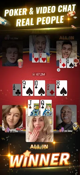 PokerGaga: Texas Holdem Live (ПокерГага)  [МОД Меню] Screenshot 1