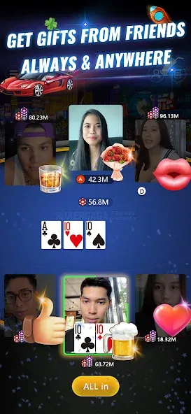 PokerGaga: Texas Holdem Live (ПокерГага)  [МОД Меню] Screenshot 2