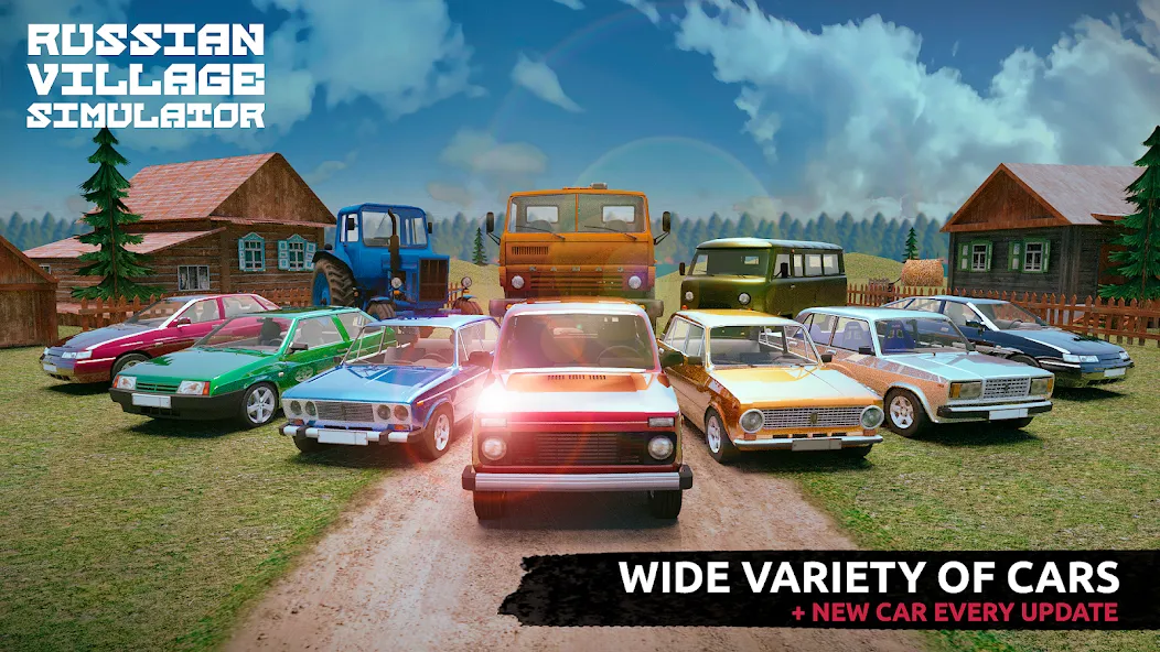 Russian Village Simulator 3D  [МОД Бесконечные деньги] Screenshot 1