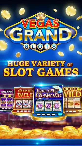 Vegas Grand Slots:Casino Games (Вегас Гранд Слоты)  [МОД Mega Pack] Screenshot 1