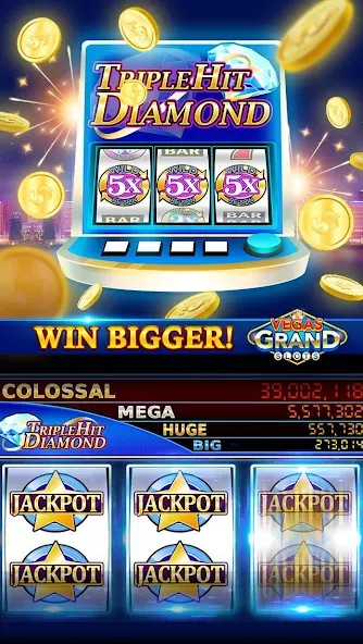 Vegas Grand Slots:Casino Games (Вегас Гранд Слоты)  [МОД Mega Pack] Screenshot 5