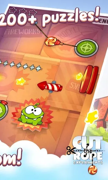 Cut the Rope: Experiments (Кат зе Роуп)  [МОД Бесконечные деньги] Screenshot 2