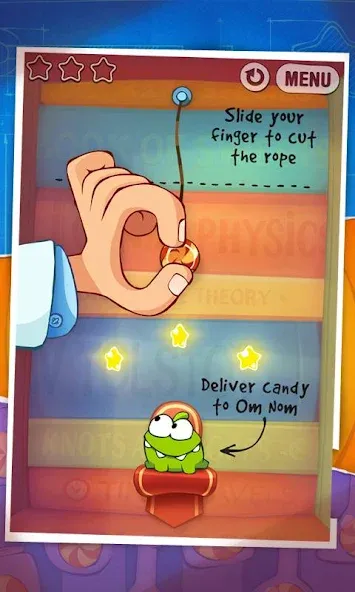 Cut the Rope: Experiments (Кат зе Роуп)  [МОД Бесконечные деньги] Screenshot 5