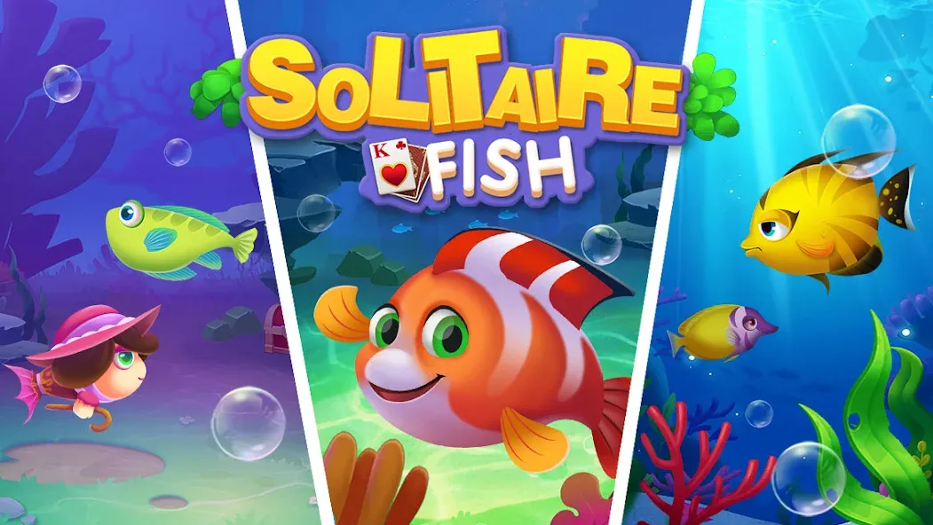 Solitaire Fish Klondike Card (Солитер Карточная игра Клондайк Фиш)  [МОД Menu] Screenshot 5