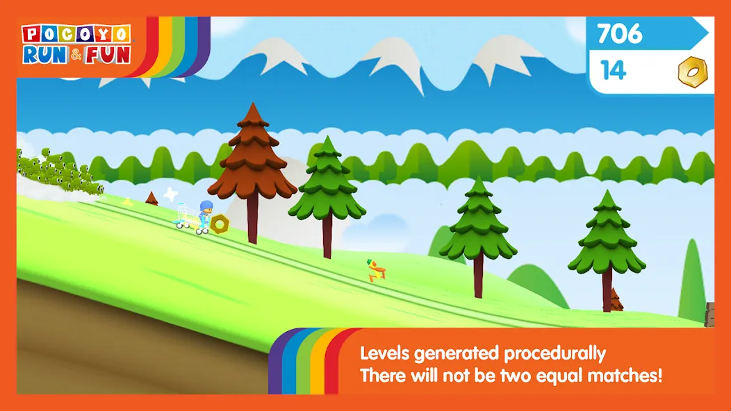 Pocoyo Run & Fun: Cartoon Jump  [МОД Все открыто] Screenshot 2