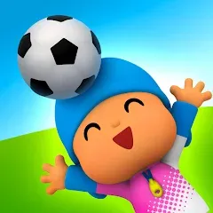 Скачать взломанную Talking Pocoyo Football  [МОД Бесконечные монеты] - последняя версия apk на Андроид