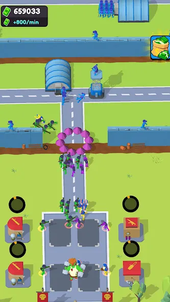 Zombie Factory Attack (Зомби Фабричное Нападение)  [МОД Unlimited Money] Screenshot 1