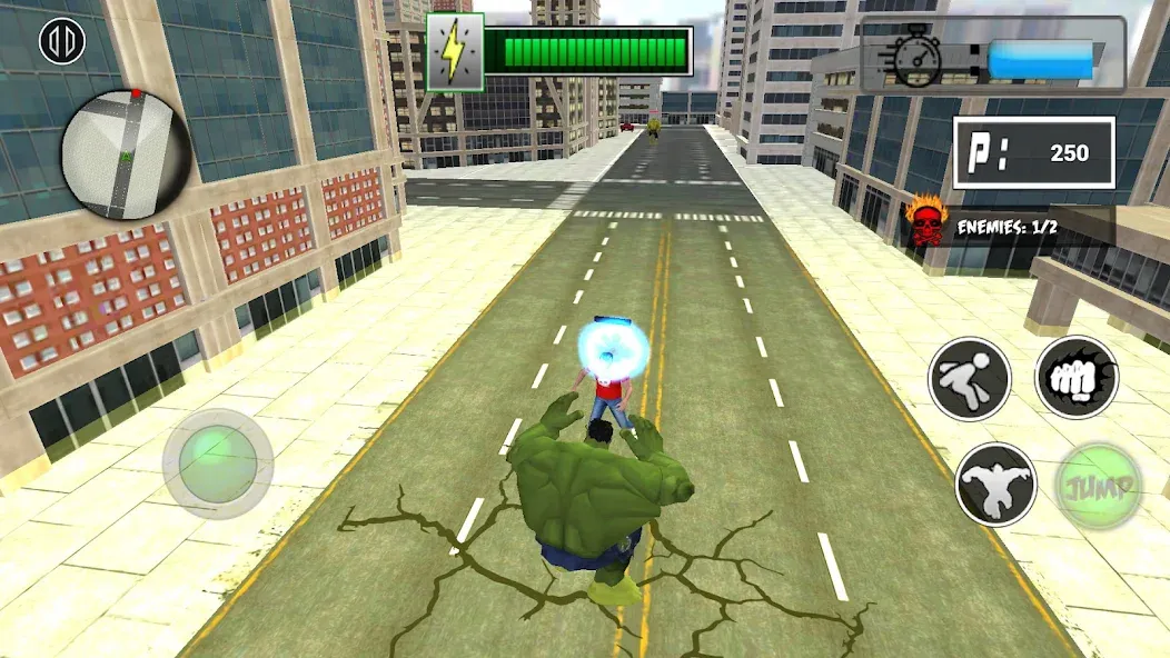 Monster Superhero: Green Fight  [МОД Много монет] Screenshot 3