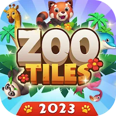 Скачать взломанную Zoo Tile - Match Puzzle Game (Зу Тайл)  [МОД Много денег] - полная версия apk на Андроид