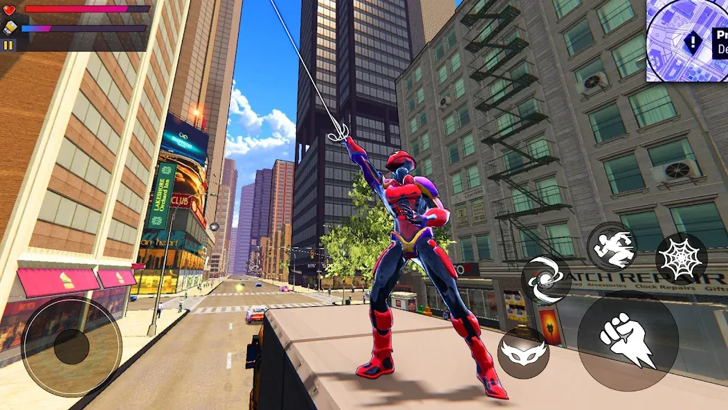 Spider Hero:Super City Hero (пайдер Хиро)  [МОД Много монет] Screenshot 2