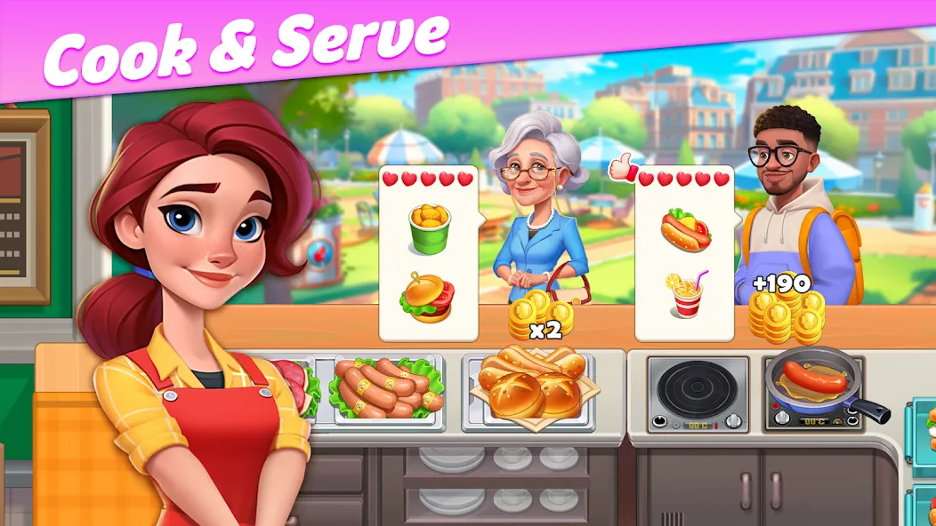 Restaurant Rescue - Food Games (Ресторанный спасатель)  [МОД Mega Pack] Screenshot 4