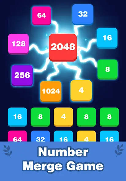 2248 Number block puzzle 2048 (Две тысячи двести сорок восемь)  [МОД Бесконечные монеты] Screenshot 1