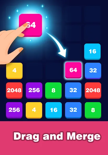 2248 Number block puzzle 2048 (Две тысячи двести сорок восемь)  [МОД Бесконечные монеты] Screenshot 4