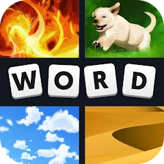 Взлом 4 Pics 1 Word (Картинки 1 Слово)  [МОД Много монет] - полная версия apk на Андроид