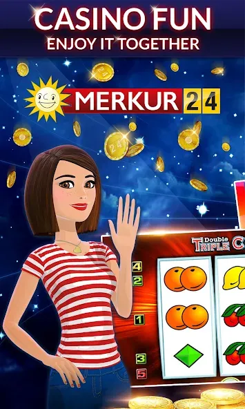 Merkur24 – Slots & Casino (Меркур24 Казино)  [МОД Unlimited Money] Screenshot 1