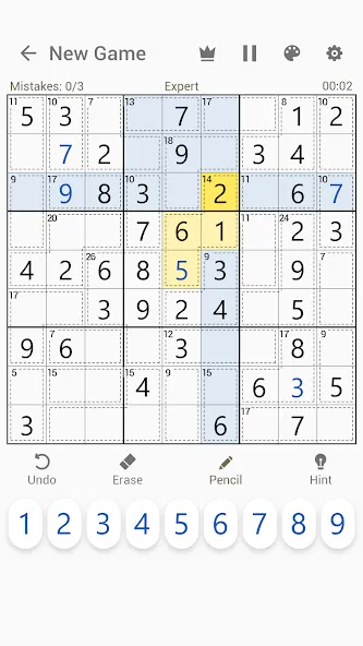 Killer Sudoku - Sudoku Puzzles  [МОД Бесконечные деньги] Screenshot 2