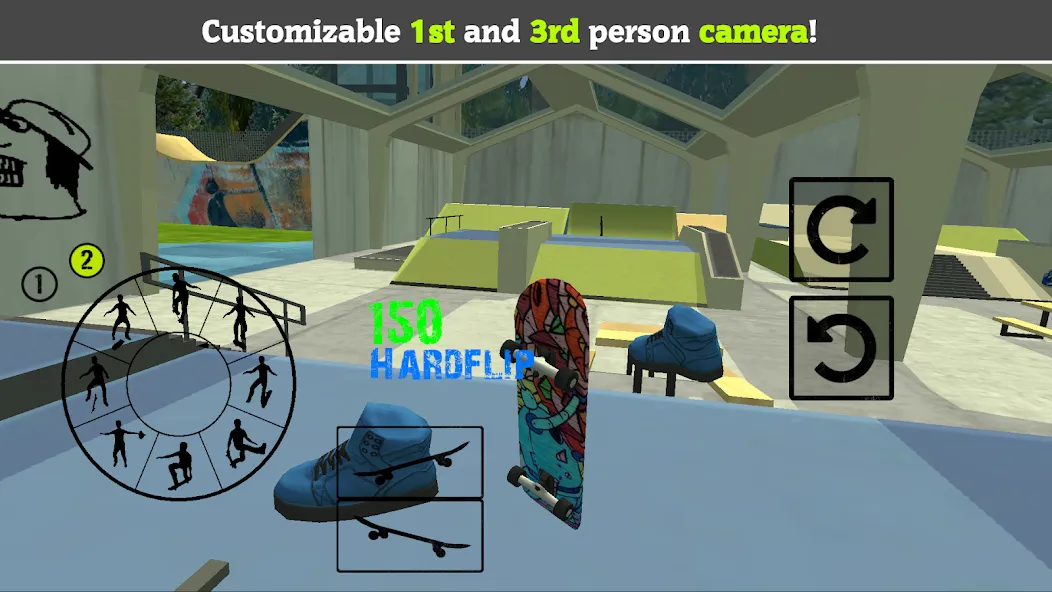 Skateboard FE3D 2 (Скейтборд 3D 2)  [МОД Много монет] Screenshot 3