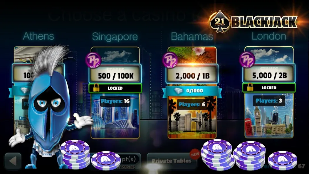 BlackJack 21 - Online Casino  [МОД Unlocked] Screenshot 2