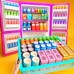 Взломанная Fill Up Fridge：Organizing Game  [МОД Бесконечные монеты] - стабильная версия apk на Андроид