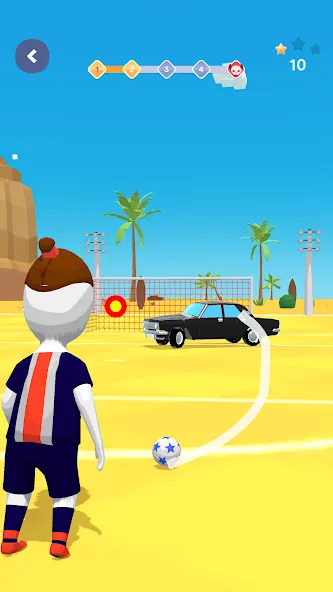 Stickman Freekick: Soccer game  [МОД Много денег] Screenshot 4