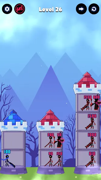 Hero Castle War: Tower Attack (Хиро Касл Вар)  [МОД Много монет] Screenshot 4