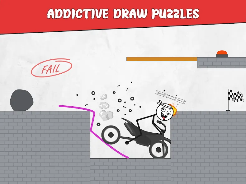 Draw Bridge: Puzzle Games (Дроу Бридж)  [МОД Mega Pack] Screenshot 3