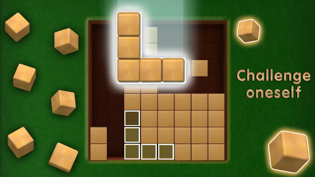 Wooden Cube Block Puzzle (Деревянный кубик головоломка)  [МОД Unlimited Money] Screenshot 3