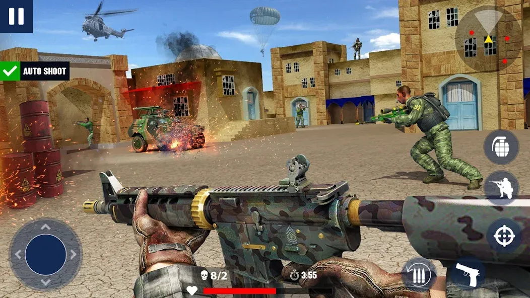 War Zone: Gun Shooting Games (Уор Зоун)  [МОД Unlocked] Screenshot 3