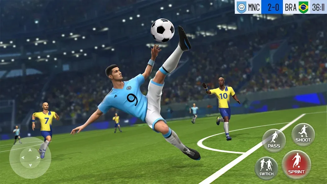 Play Football: Soccer Games (тар Футбол 23)  [МОД Menu] Screenshot 1