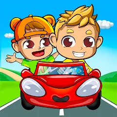 Взломанная Vlad and Niki: Car Games  [МОД Unlocked] - стабильная версия apk на Андроид