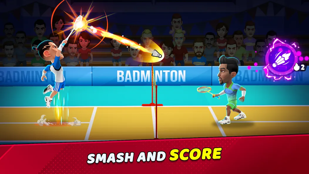 Badminton Clash 3D (Бадминтон Клаш 3D)  [МОД Unlimited Money] Screenshot 1