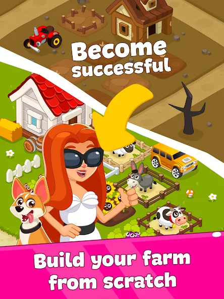 Idle Farm Game Offline Clicker  [МОД Unlocked] Screenshot 5