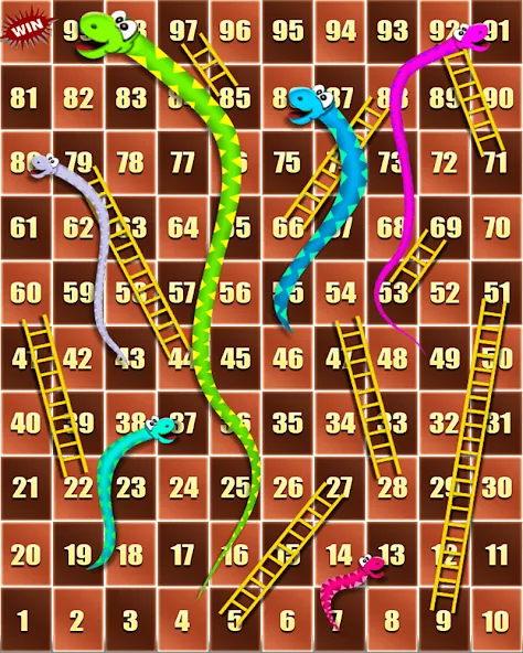 Snake and ladder (Змеи и лестницы)  [МОД Menu] Screenshot 1