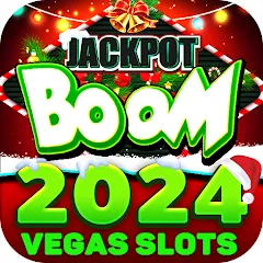 Скачать взломанную Jackpot Boom Casino Slot Games (Джекпот Бум Казино Игры на Слотмашинах)  [МОД Бесконечные монеты] - стабильная версия apk на Андроид