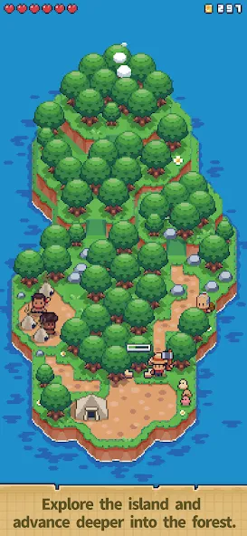 Tiny  Island Survival  [МОД Много денег] Screenshot 2