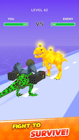 Dino Evolution Run 3D (Дино Эволюция Ран 3Д)  [МОД Бесконечные монеты] Screenshot 3