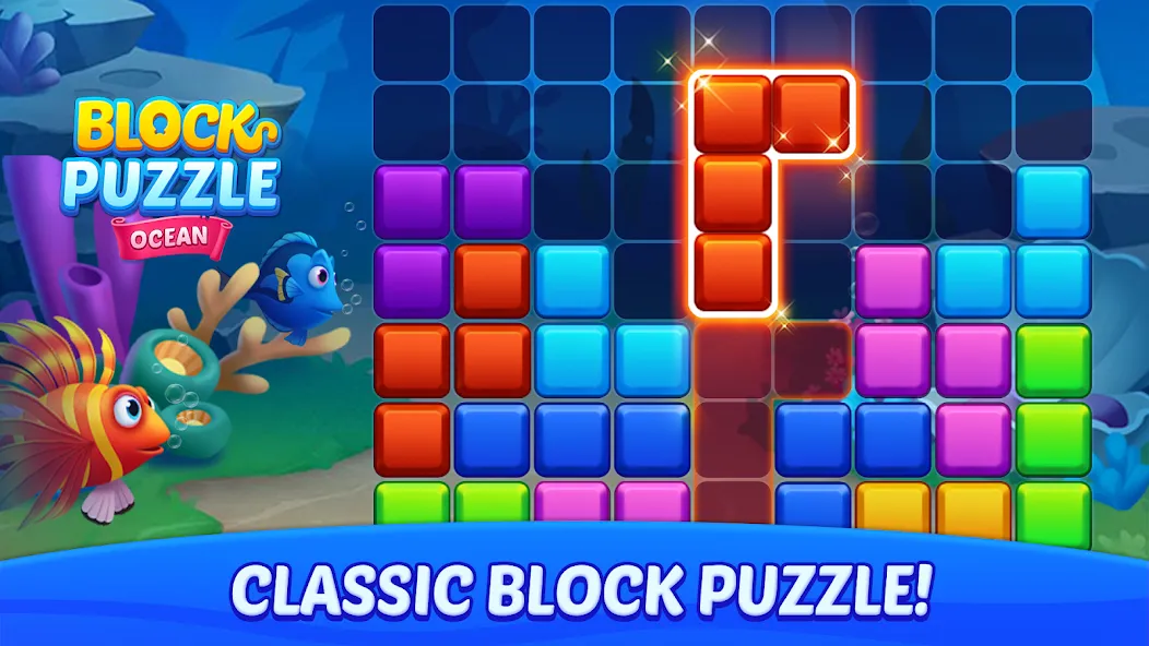 Block Puzzle Ocean  [МОД Unlocked] Screenshot 1